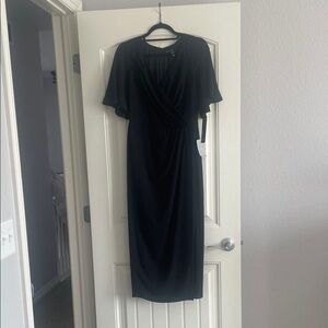 Maggy London Black Midi Dress